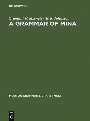 cover image of A Grammar of Mina